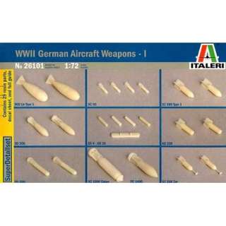 Italeri 26101 1/72 WWII German Aircraft Weapons 8001283261012  