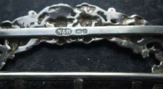 The buckle has full British silver hallmarks for Birmingham 1894 and 