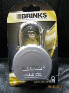 Brinks Max Security padlock 2 1/2 with 2 keys 039208953573  