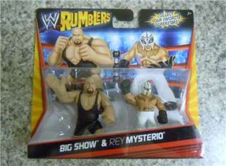 WWE MATTEL RUMBLERS BIG SHOW & REY MYSTERIO 2 PACK ACTION FIGURE TOY 