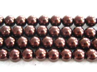 100pcs Glass Pearl Round Loose Beads 8mm BDA 10 Colours  