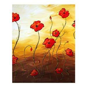  Poppy Joy Giclee Poster Print by Megan Duncanson, 16x20 