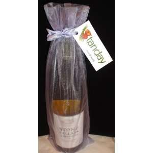  Tanday 6x15 Wine Bottle Organza Bag Gift Pouch (6 Bags 