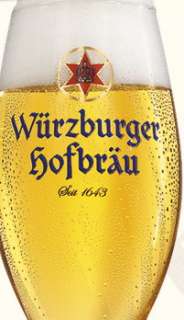 WURZBURGER HOFBRAU CHALICE BEER GLASS Collectible  
