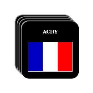  France   ACHY Set of 4 Mini Mousepad Coasters 