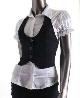 New Women/ Junior Classic Halter Vest Waistcoat Black S, M, L  