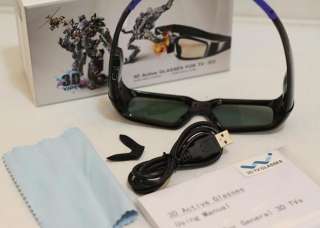 pair 3D glasses 3D TV Active Glasses compatible Panasonic 2010 2011 