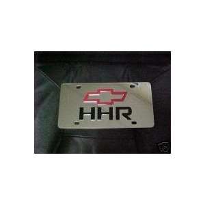 CHEVROLET HHR LICENSE PLATE TAG STAINLESS STEEL POLISHED TO A CHROME 