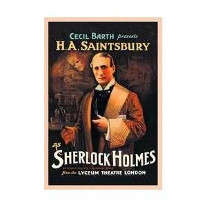   as Sherlock Holmes (book cover) 20x30 poster