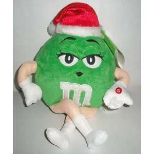    Green M&M Plush Musical Christmas Animated Shaker Toys & Games