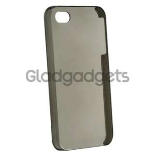 Clear Smoke Crystal Hard Case Cover+PRIVACY LCD FILTER Film for iPhone 