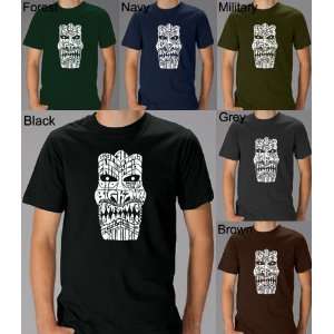  Black Tiki Shirt Medium   Tiki   Big Kahuna Word Art 