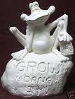 Ceramic Bisque Grow Dang It Frog TL Design Mold 1134 U 
