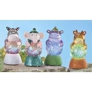  Club Pack of 24 LED Lighted Colorful Zoo Animal 