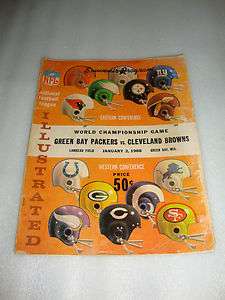 1966 NFL World Championship Game Program Green Bay Packers vs 