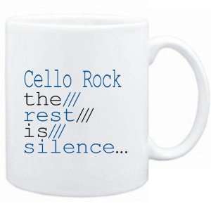  Mug White  Cello Rock the rest is silence  Music 