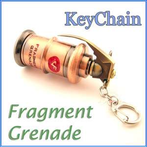 World War II Miniature Fragment Grenade Model keychain ring gifts 