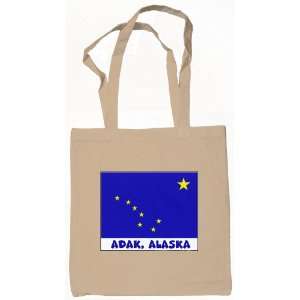  Adak Alaska Souvenir Tote Bag Natural 