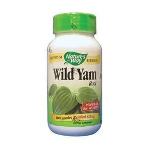 Natures Way Wild Yam, 425mg 100 Capsules Health 