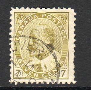 Canada 7 Cent Stamp c1903 12 D359  