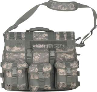 ACU Digital Camouflage MOLLE Tactical Laptop Briefcase Shoulder 
