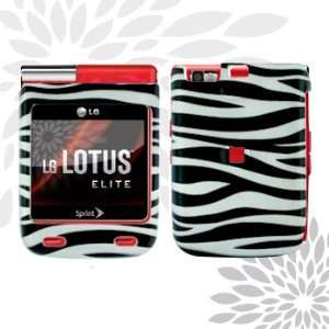  and White Zebra   LG LX610 Lotus Elite Case Cover (NOT FOR LG LOTUS 