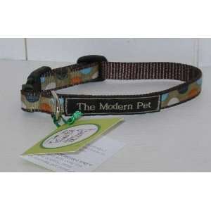  Polka Dot Dog Collar NEW Size xsmall Toy Breeds Brown The 