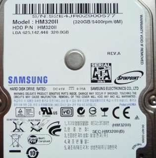 NEW 2.5 Original Samsung 5400RPM HM320II 8MB 320GB SATA Hard 