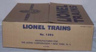 SET BOX ONLY Lionel Union Pacific Work Train Set #1593 NEW 