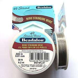    Beadalon Bead Wire 49Strand .024 Bright 30 Arts, Crafts & Sewing