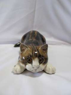 MIKE HINTON SIGNED WINSTANLEY TABBY CAT FIGURINE ENGLAND  