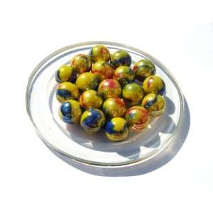  25 Marbles   Marble CANARIS   Glass Marble diameter  16 