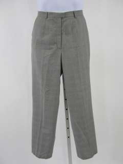 ESCADA Gray Wool Plaid Pants Slacks Sz 40  