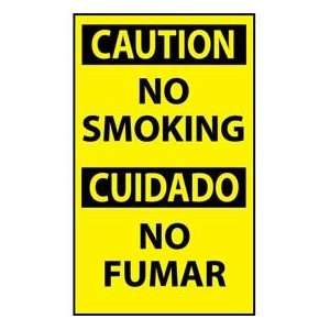   Bilingual Machine Labels   Caution No Smoking Industrial & Scientific