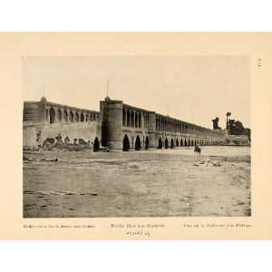  1926 Zayandeh River Bridge Isfahan Esfahan Iran Print 