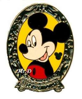 Disney Pin HM Oval Decorative Framed Portrait ~ MICKEY say cheese 