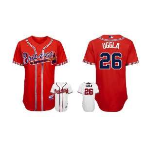  Atlanta Braves Authentic MLB Jerseys #26 Uggla RED Cool 