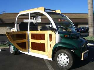 Woody 2002 green 4 passenger seat CHRYSLER GEM E825 ELECTRIC Golf Cart 