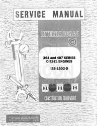 International 361 407 TD 15 Engine Service Manual IH  
