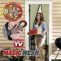 Magic Mesh Instant Screen Door ~As Seen on TV ~ Keeps Bugs Out~~Fresh 