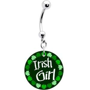  Shamrock Irish Girl Belly Ring Jewelry