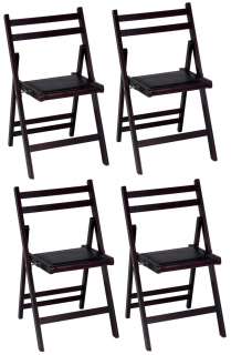 NEW COSCO WOOD SLAT COMMERCIAL FOLDING CHAIR 4 PACK  