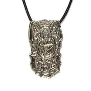 The Goddess of the Five Elements Pewter Pendant on Cord Necklace, The 