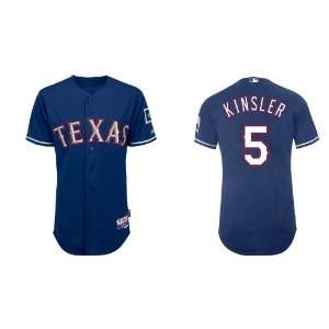 Kids Texas Rangers #5 Ian Kinsler Blue 2011 MLB Authentic Kid Jerseys 
