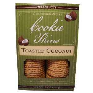Trader Joes Old World Recipe Toasted Coconut Cookie Thins  
