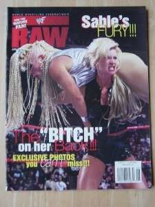 WWF Raw female wrestling magazine/Sable 6 98  