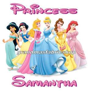 Disney Princess Themed Personalized Party Favor Shirt  