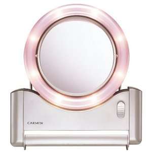  Carmen C8MIR Lighted Makeup Mirror with 5x Magnification 