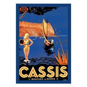  Cassis Bouches du Rhone Giclee Poster Print, 18x24