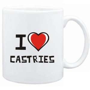  Mug White I love Castries  Capitals